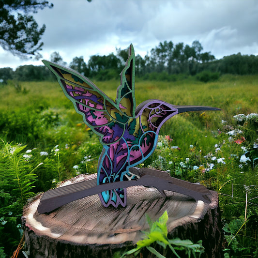 Hummingbird on branch